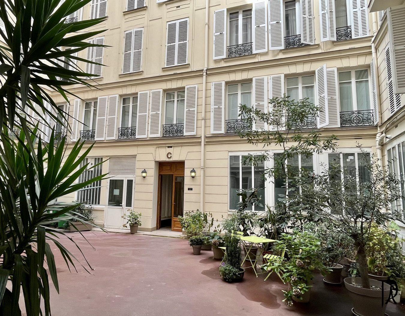 The building courtyard The building courtyard