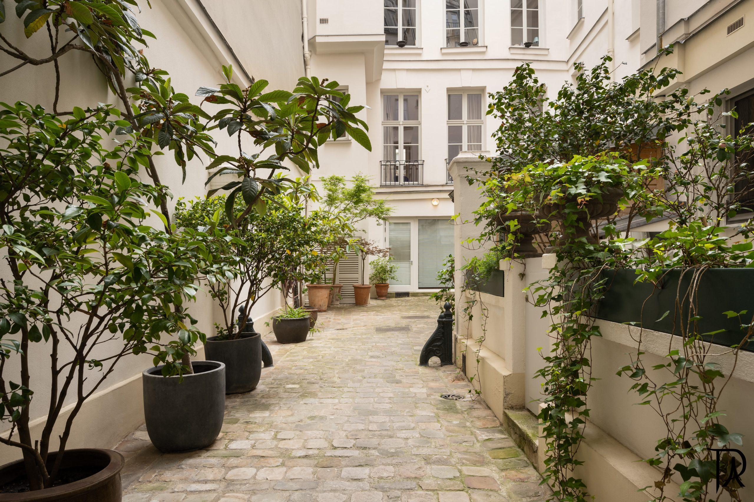 The building's courtyard The building's courtyard